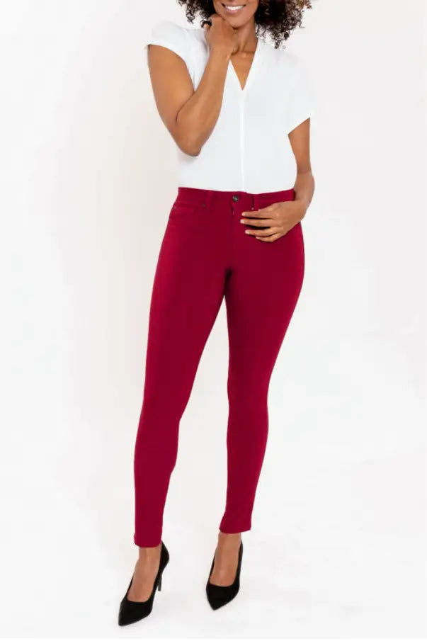 Royalty Burgundy Skinny Jeans - Bottoms