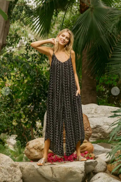 Jillian Black Jumpsuit - Melissa Jean Boutique