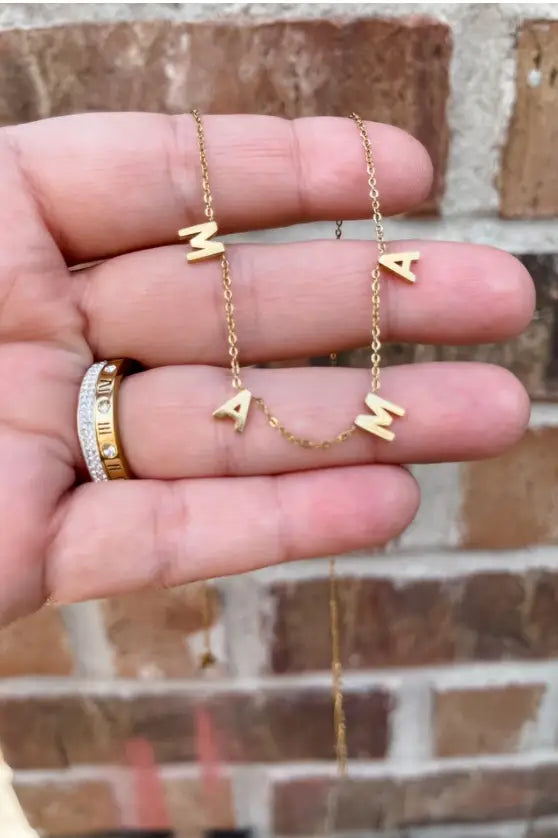 MAMA Necklace in Gold & Silver - Jewelry