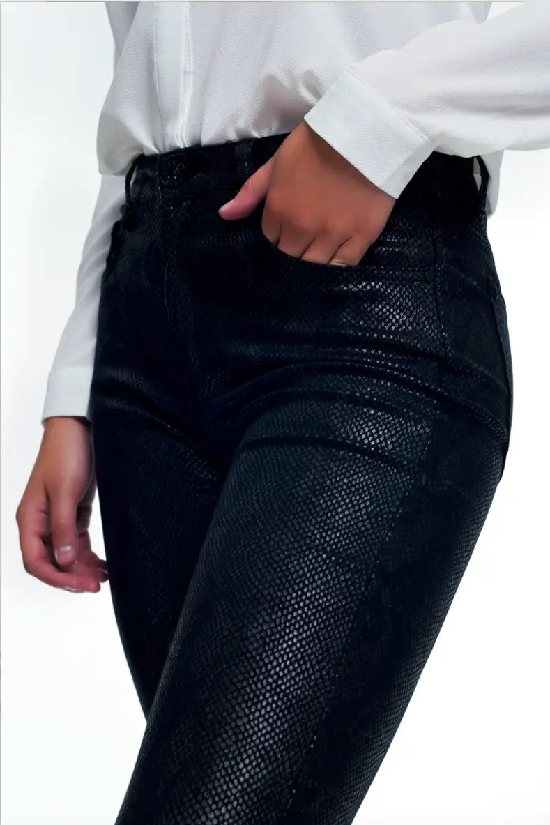 Black Snake Pants - Bottoms