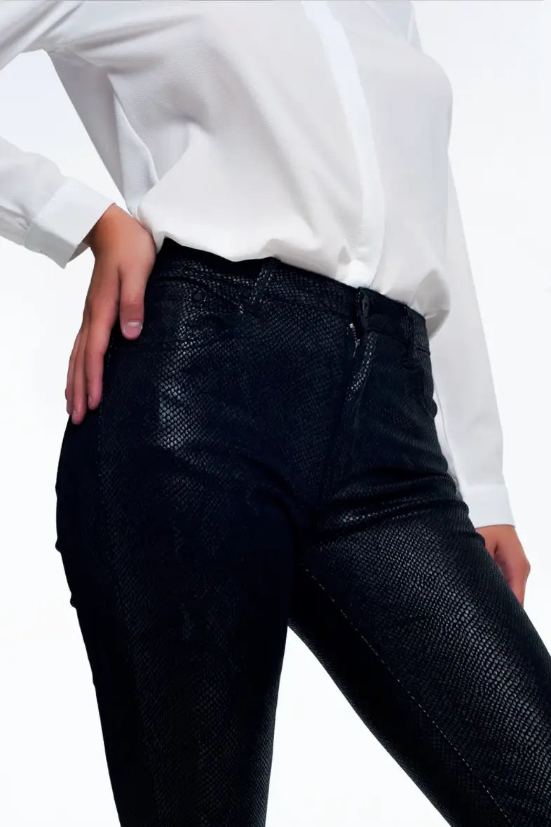 Black Snake Pants - Bottoms