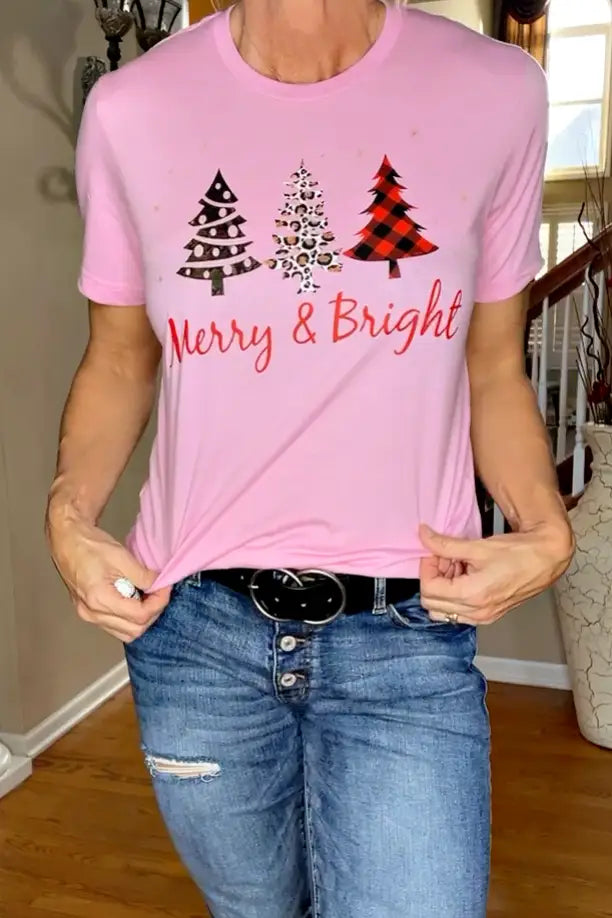 Merry and Bright T-Shirt - Tops