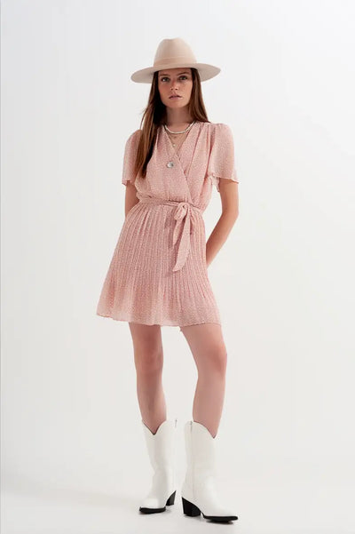 Ellie Pink Leopard Mini Dress
