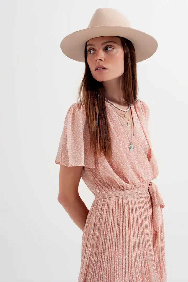 Ellie Pink Leopard Mini Dress