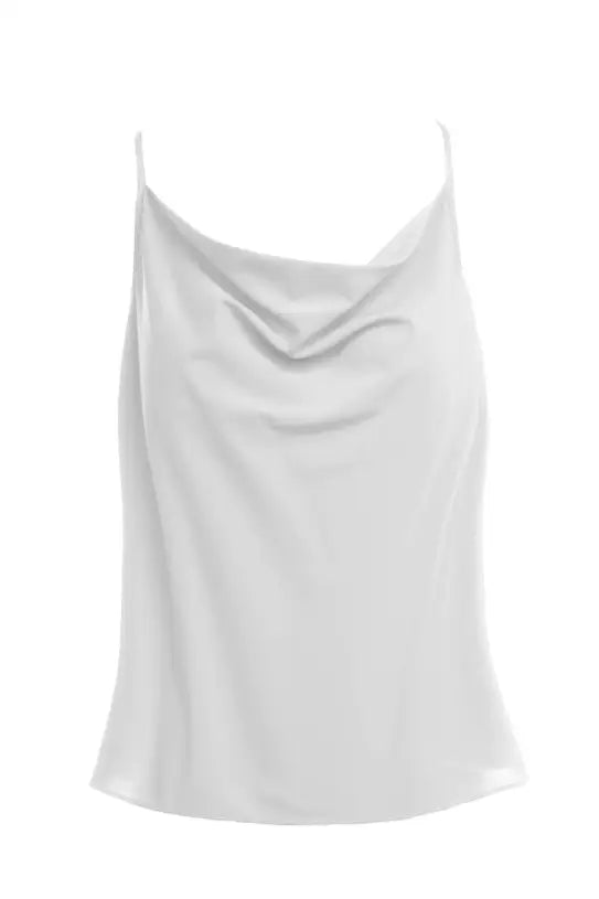 Off White Cowl Neck Cami - Tops