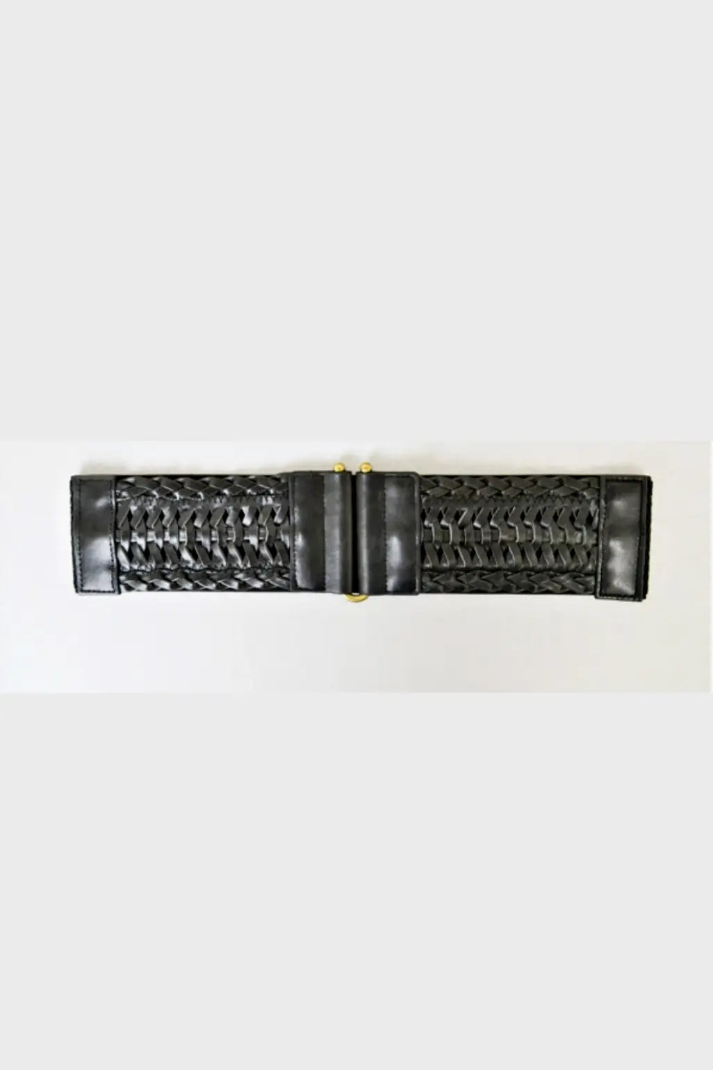 Black Braided Elastic Belt - Bags & Belts