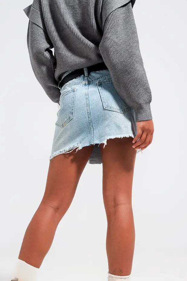 Urban Nights Denim Skirt - Bottoms