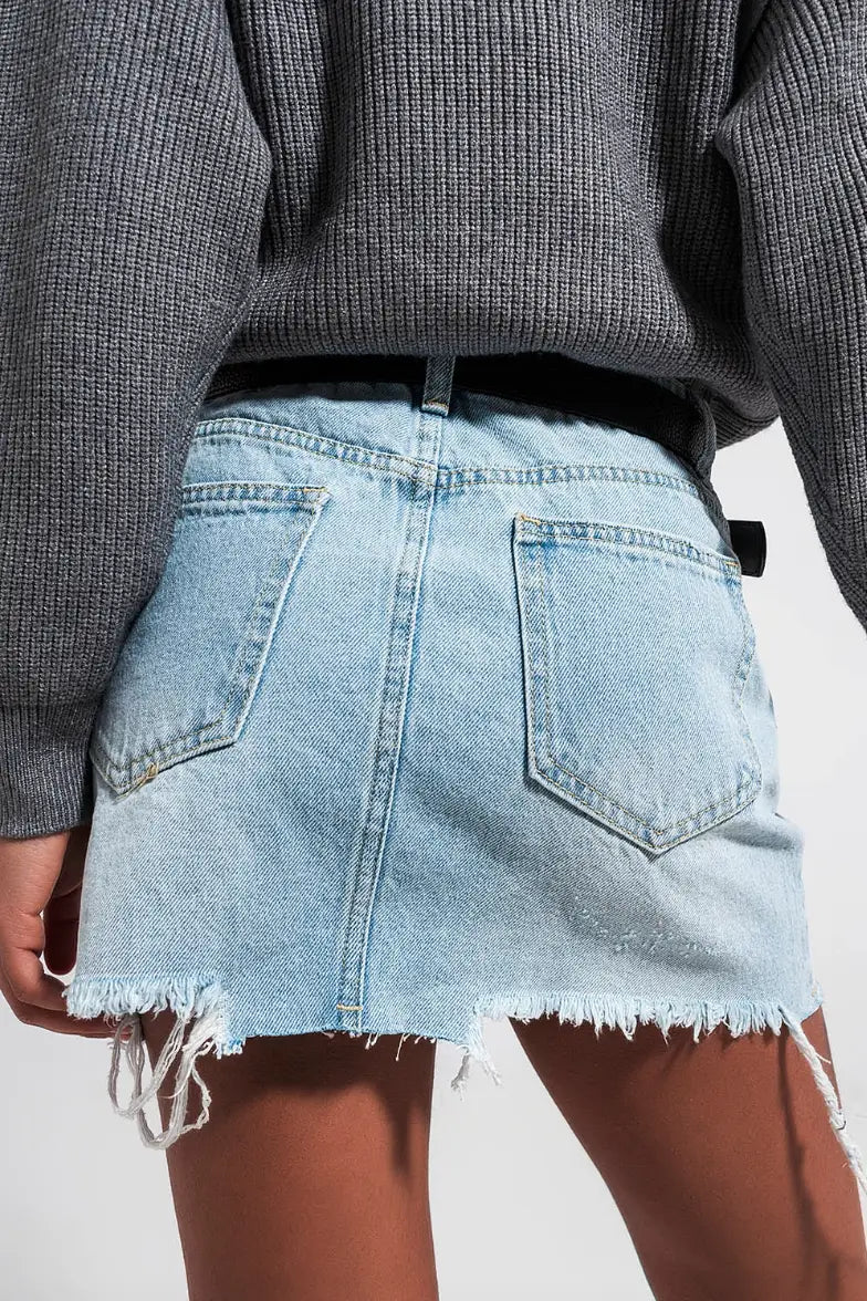 Urban Nights Denim Skirt - Bottoms
