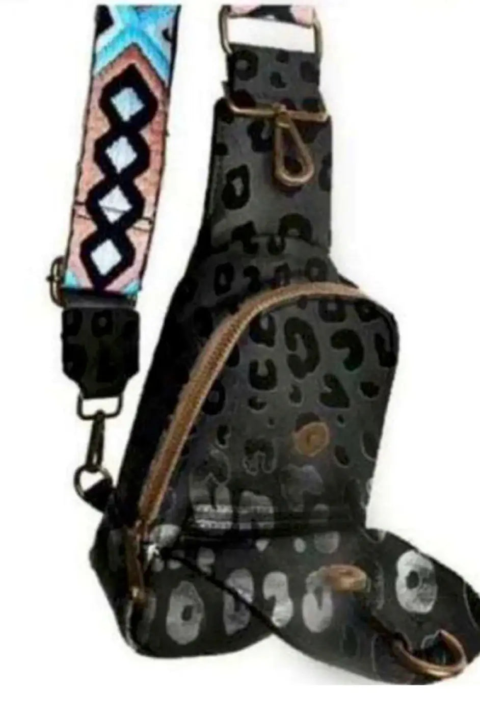 Savanna Sling Purse *More Colors - Black Leopard - Handbags Wallets & Cases