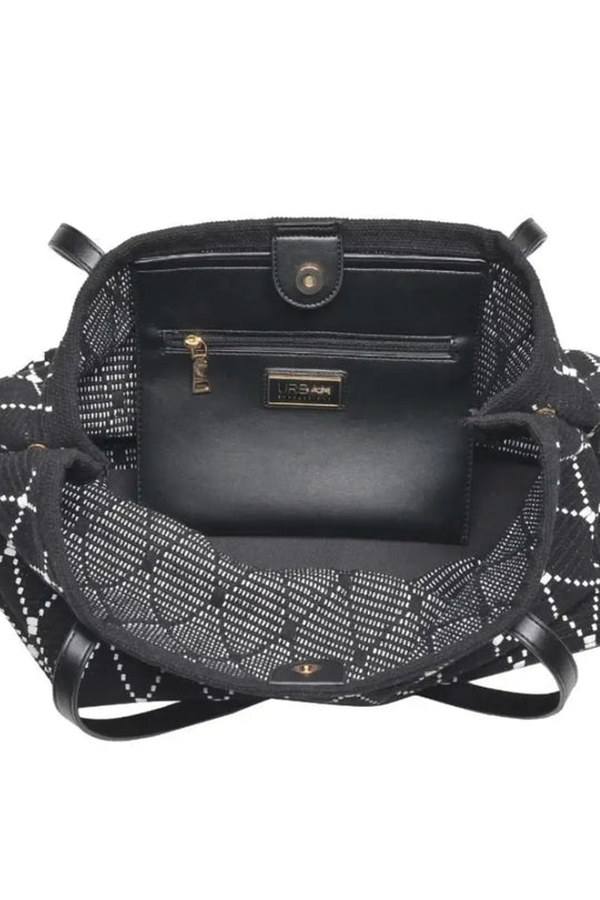 Pauline Black and White Tote Bag - Bags & Belts