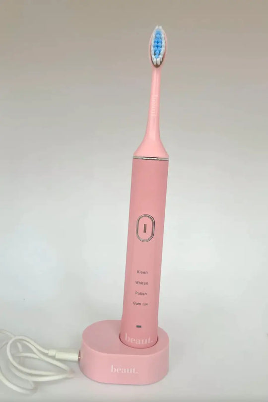 Smile Kleen Sonic Toothbrush in Pink or White - Beauty