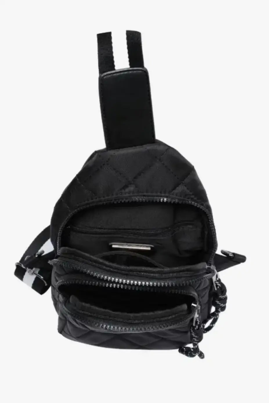 Black Quilted Sling Bag - Bags & Belts