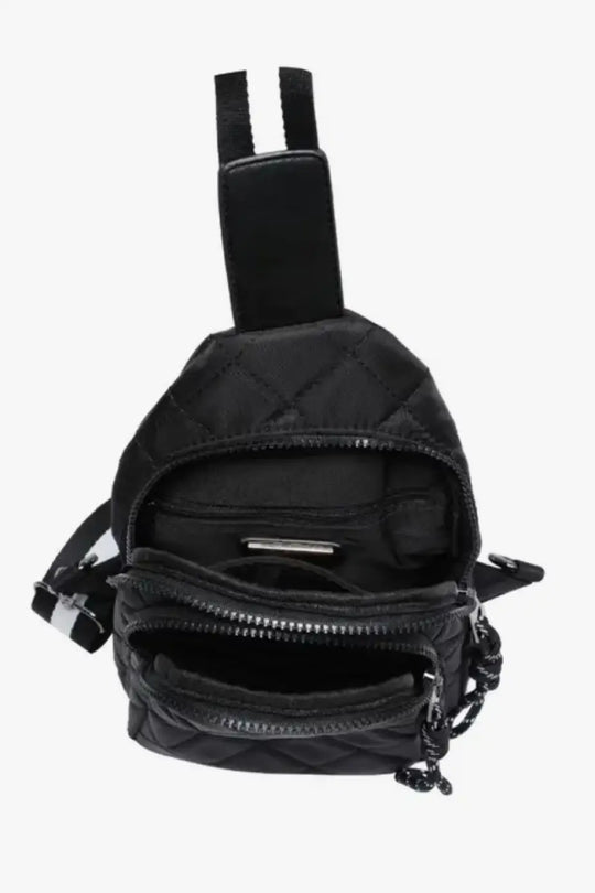 Black Quilted Sling Bag - Bags & Belts