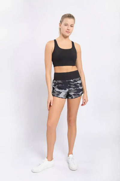 Jungle Camo Active Shorts - Bottoms