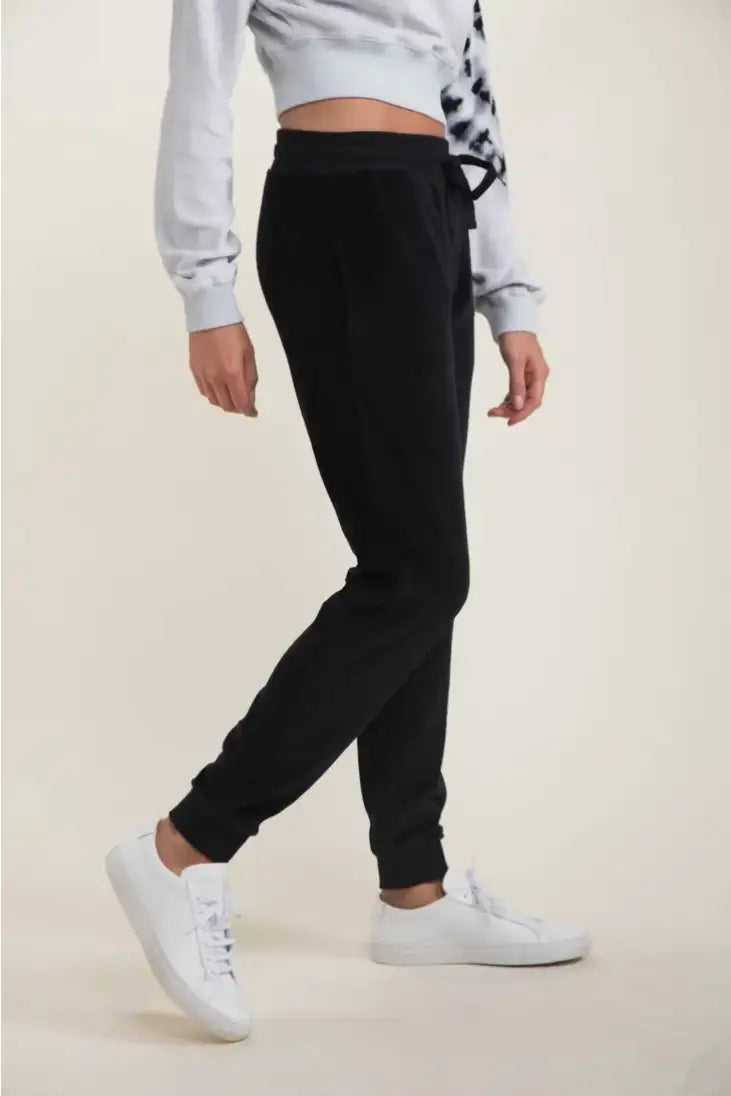 Black Fleece Joggers - Bottoms