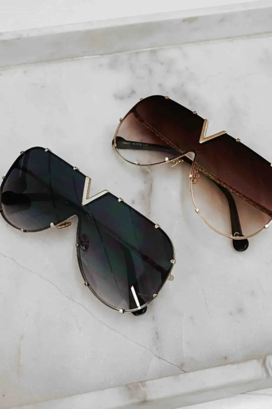 Jersey Sunglasses *In Black and Brown - Sunglasses