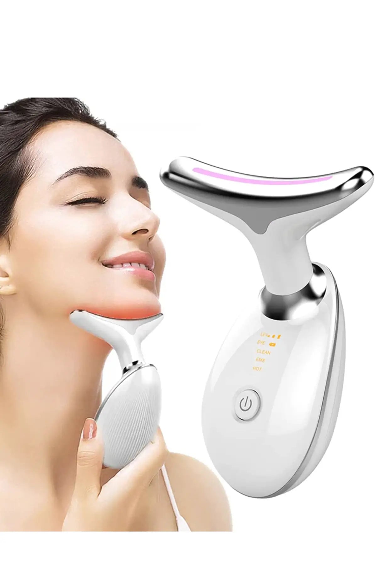 Beauty Glo Luxe Face and Neck Massager - White *Pre-Order - Beauty