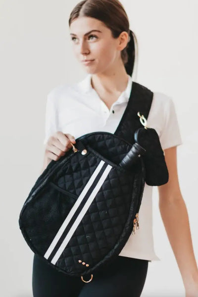 Pickleball Quilted Sling Bag - Bags & Belts