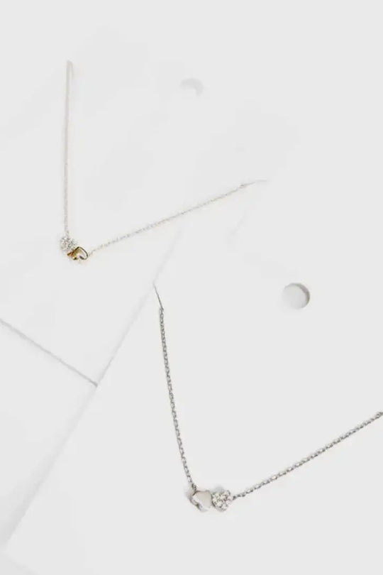 Two Hearts Sweethearts Necklace - Jewelry