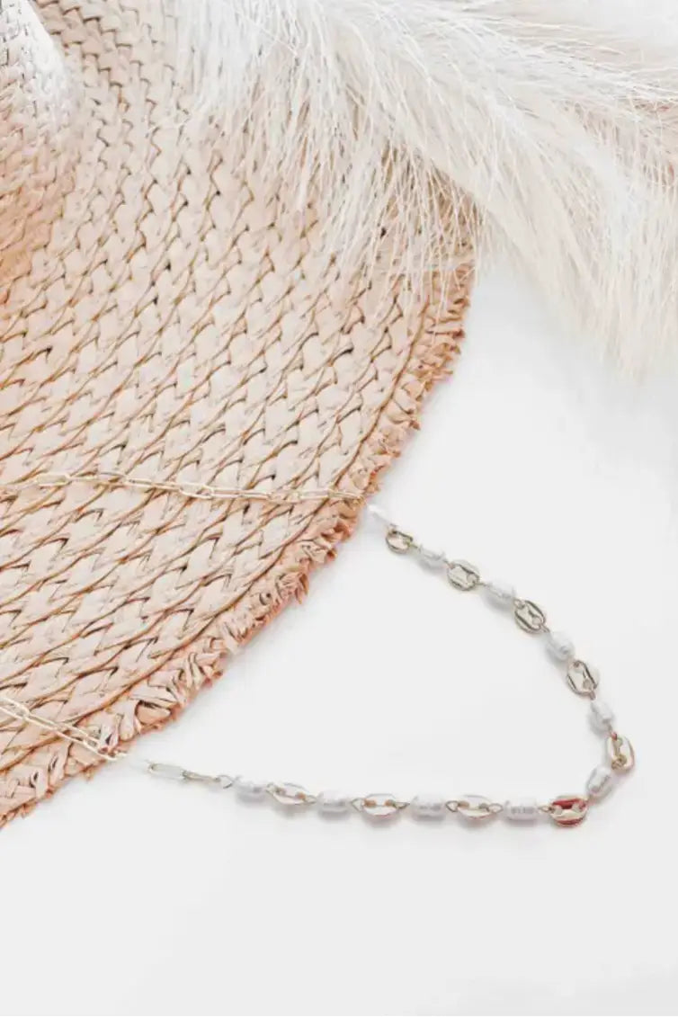 Perla Pearl Oval Chain Necklace - Jewelry