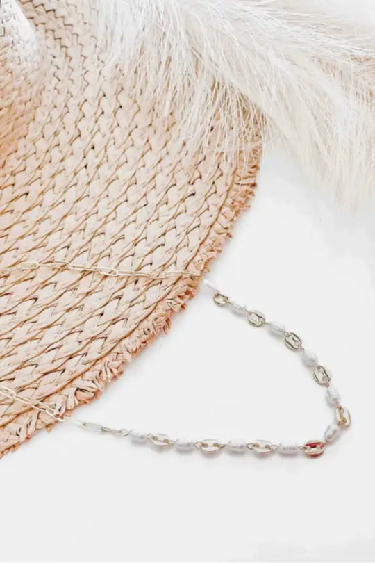 Perla Pearl Oval Chain Necklace - Jewelry