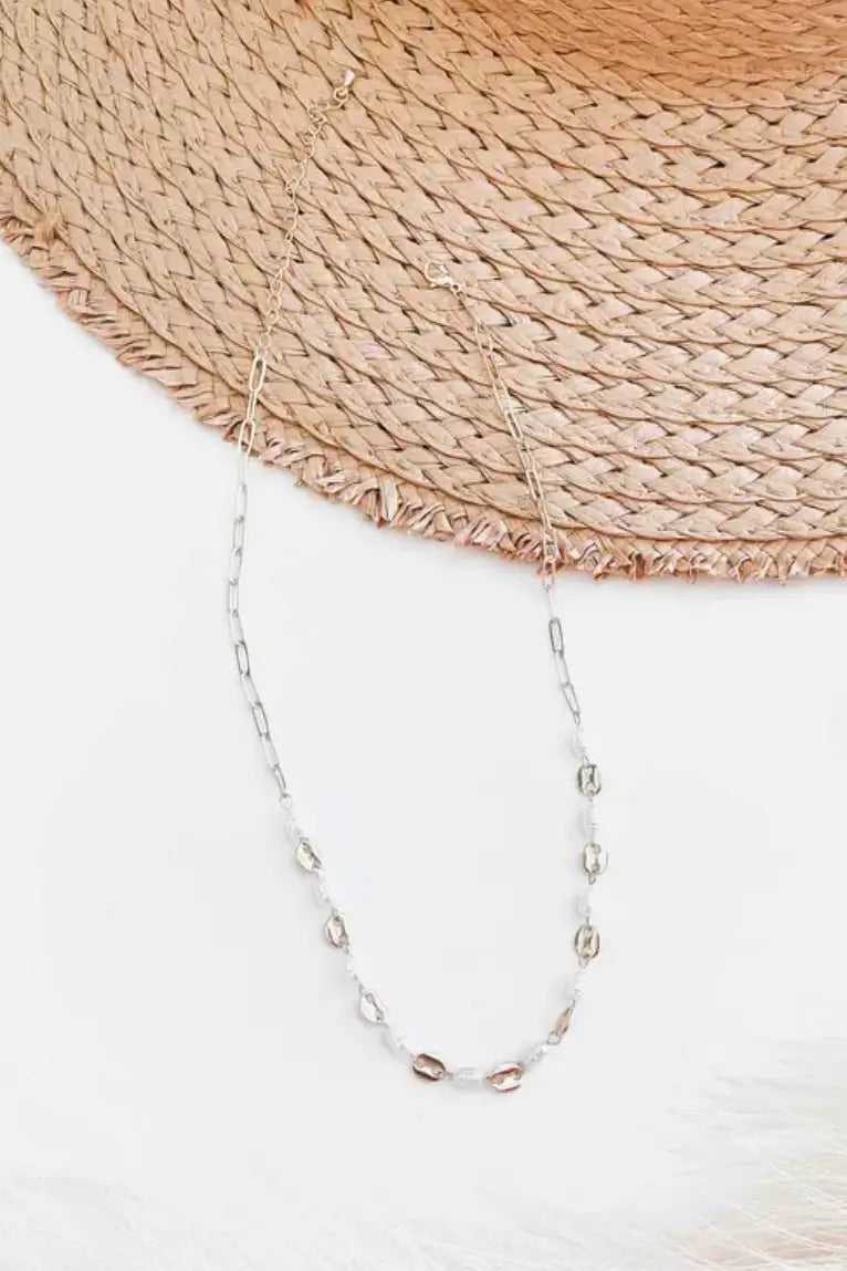 Perla Pearl Oval Chain Necklace - Jewelry