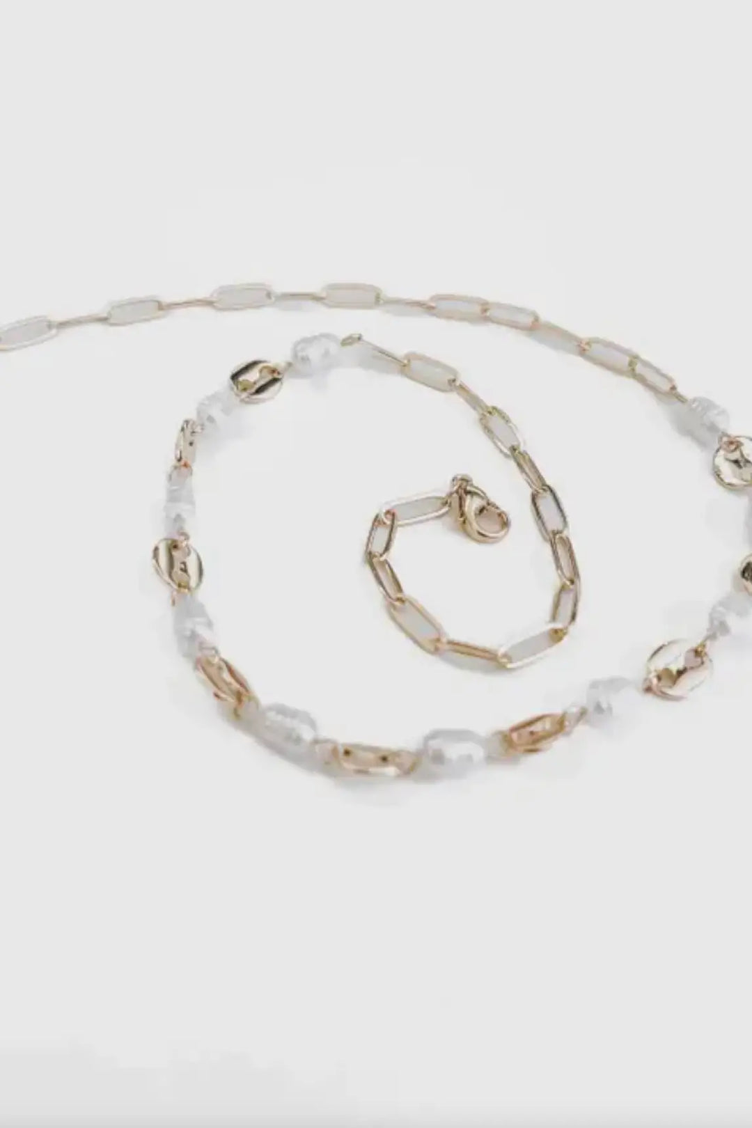 Perla Pearl Oval Chain Necklace - Jewelry