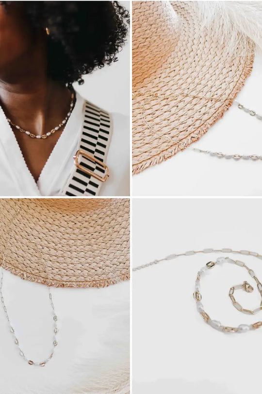 Perla Pearl Oval Chain Necklace - Jewelry