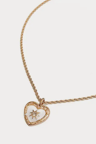 Very Vintage Heart Star Necklace