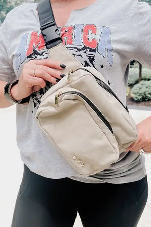 Tuscany Cream Sling Bag - Bags & Belts