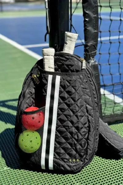 Pickleball Quilted Sling Bag - Bags & Belts