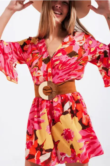 Wrap it Up Floral Romper