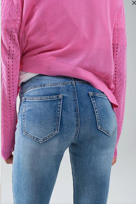 Breanna High Waisted Skinny Jeans - Bottoms