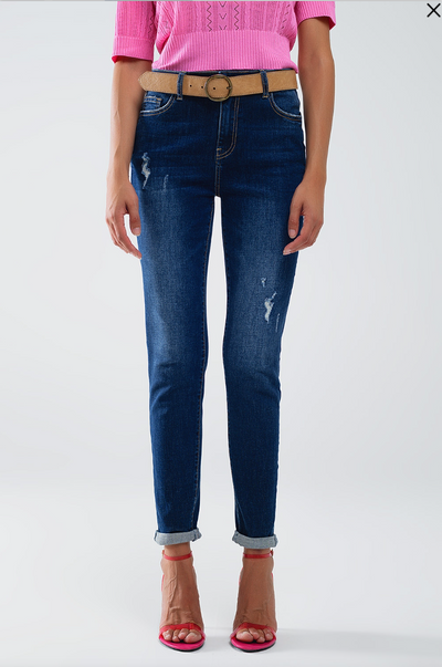 Sonya Dark Wash Skinny Jeans