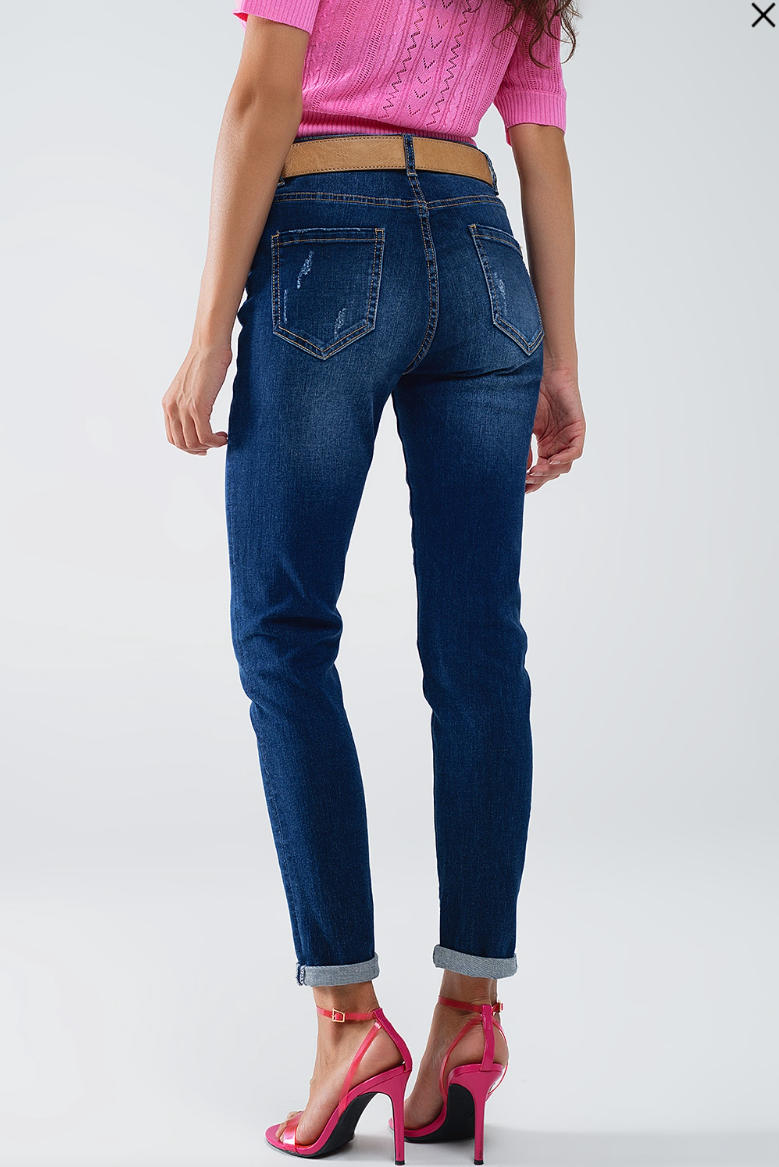 Sonya Dark Wash Skinny Jeans