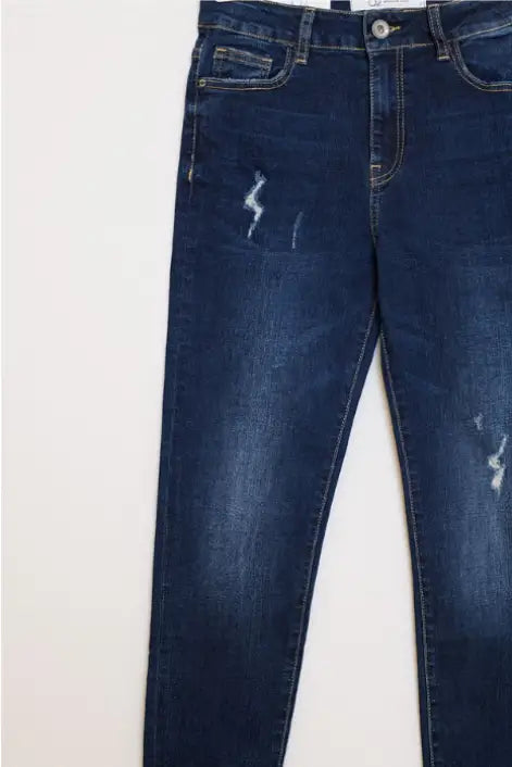 Sonya Dark Wash Skinny Jeans - Bottoms