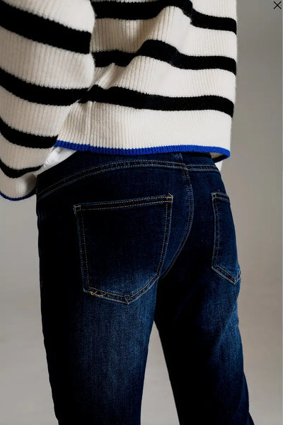 Dark Wash Stretchy Skinny Jeans - Bottoms
