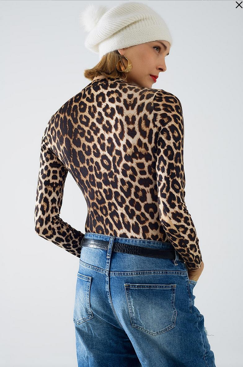 Leopard Animal Print Bodysuit