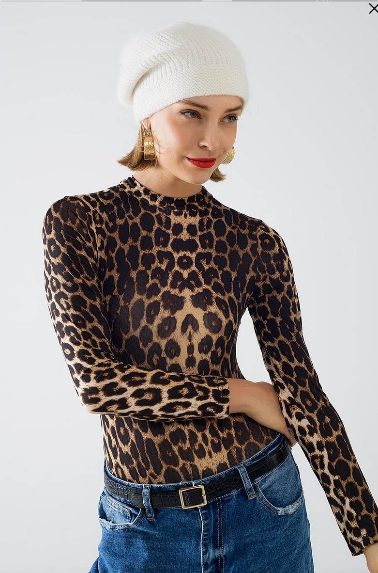 Leopard Animal Print Bodysuit