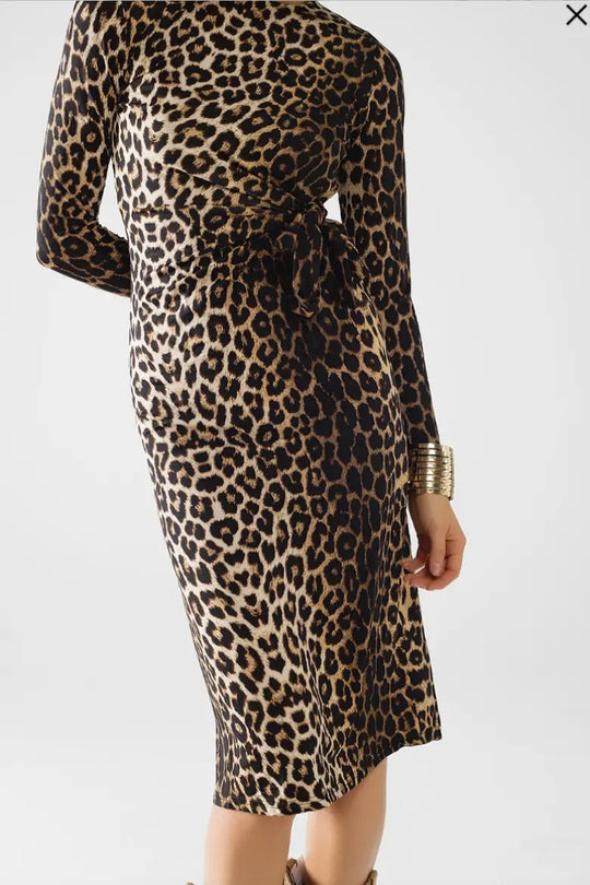 Wild Side Leopard Stretchy Dress - Dresses