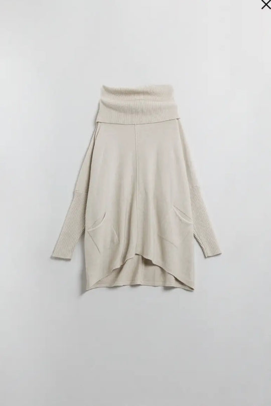 Oversized Beige Sweater - One size - Tops