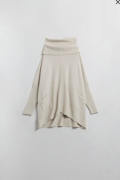 Oversized Beige Sweater - One size - Tops