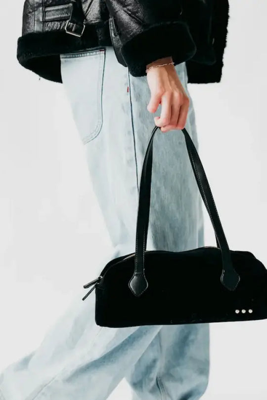 Sally Suede Barrel Shoulder Bag *3 Colors - Bag