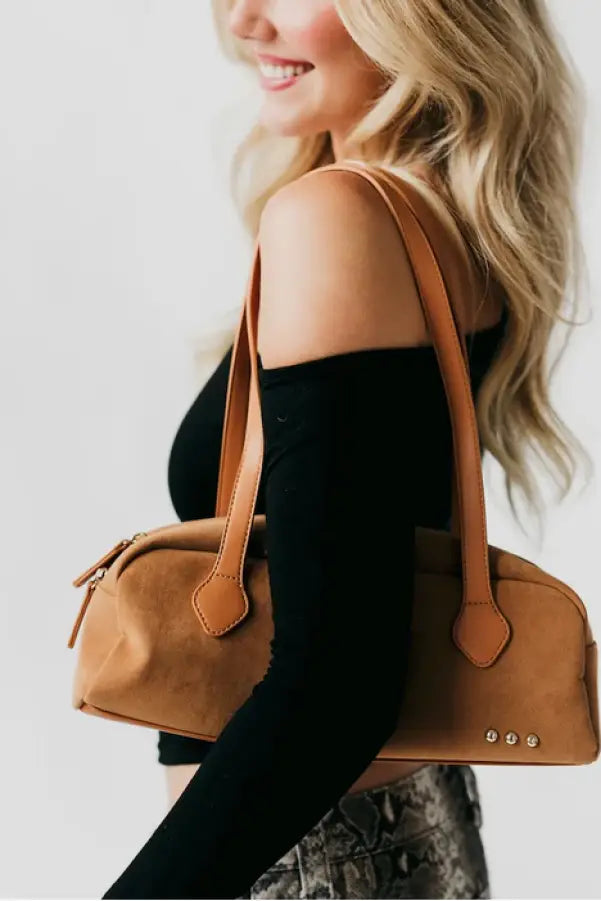 Sally Suede Barrel Shoulder Bag *3 Colors - Bag