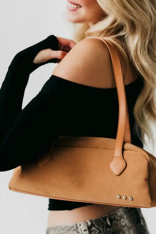 Sally Suede Barrel Shoulder Bag *3 Colors - Bag