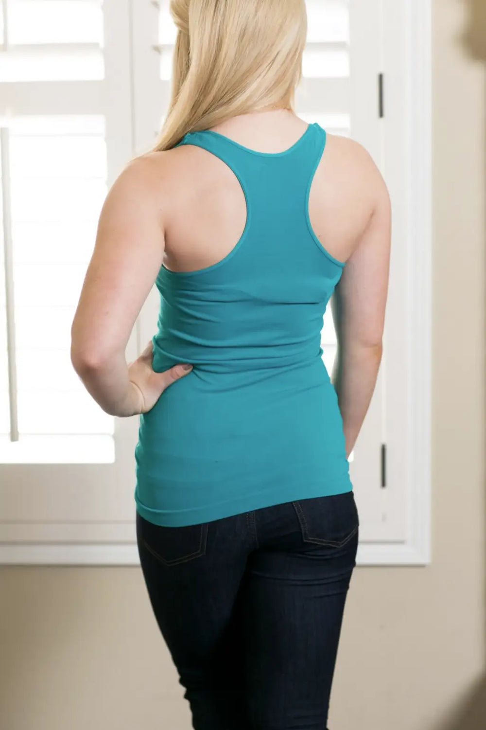 Seamless Peacock Tank - Melissa Jean Boutique