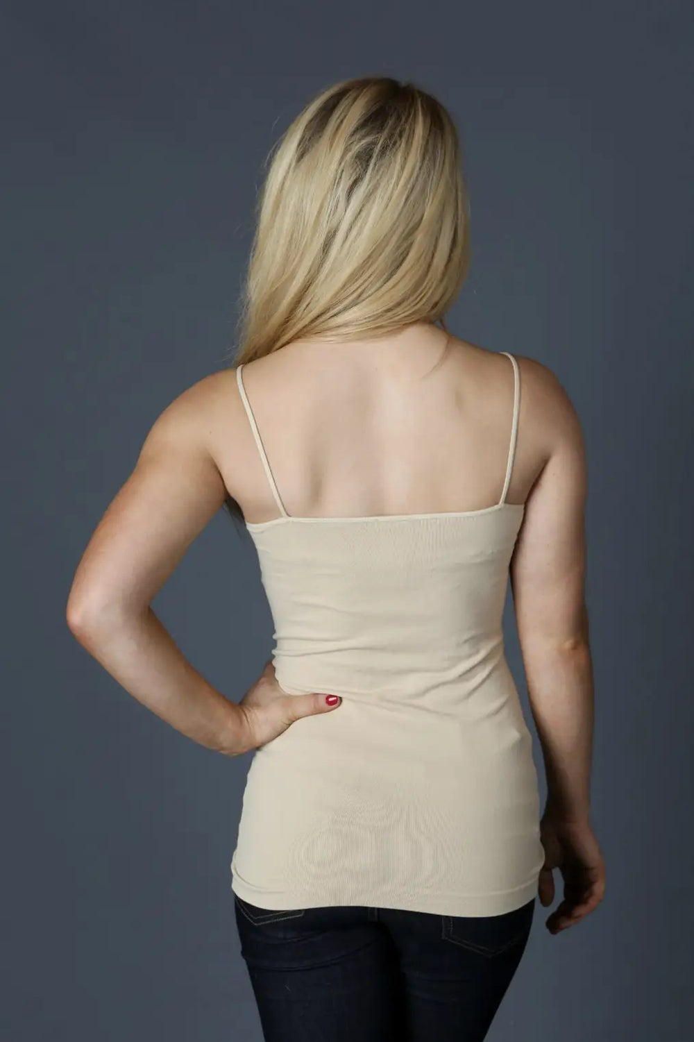 Seamless Long Nude Cami - Melissa Jean Boutique