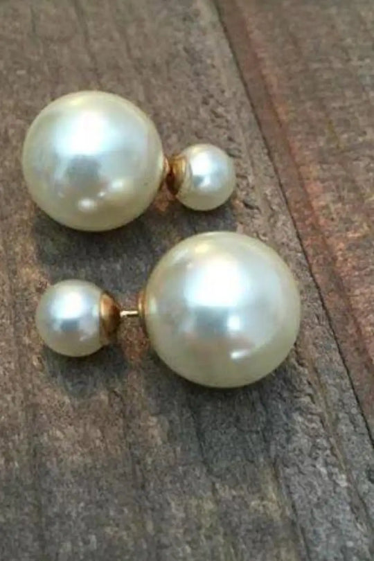Double Pearl Earrings - Melissa Jean Boutique