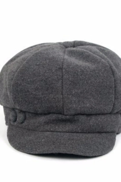 Newsboy Hat Grey - Melissa Jean Boutique
