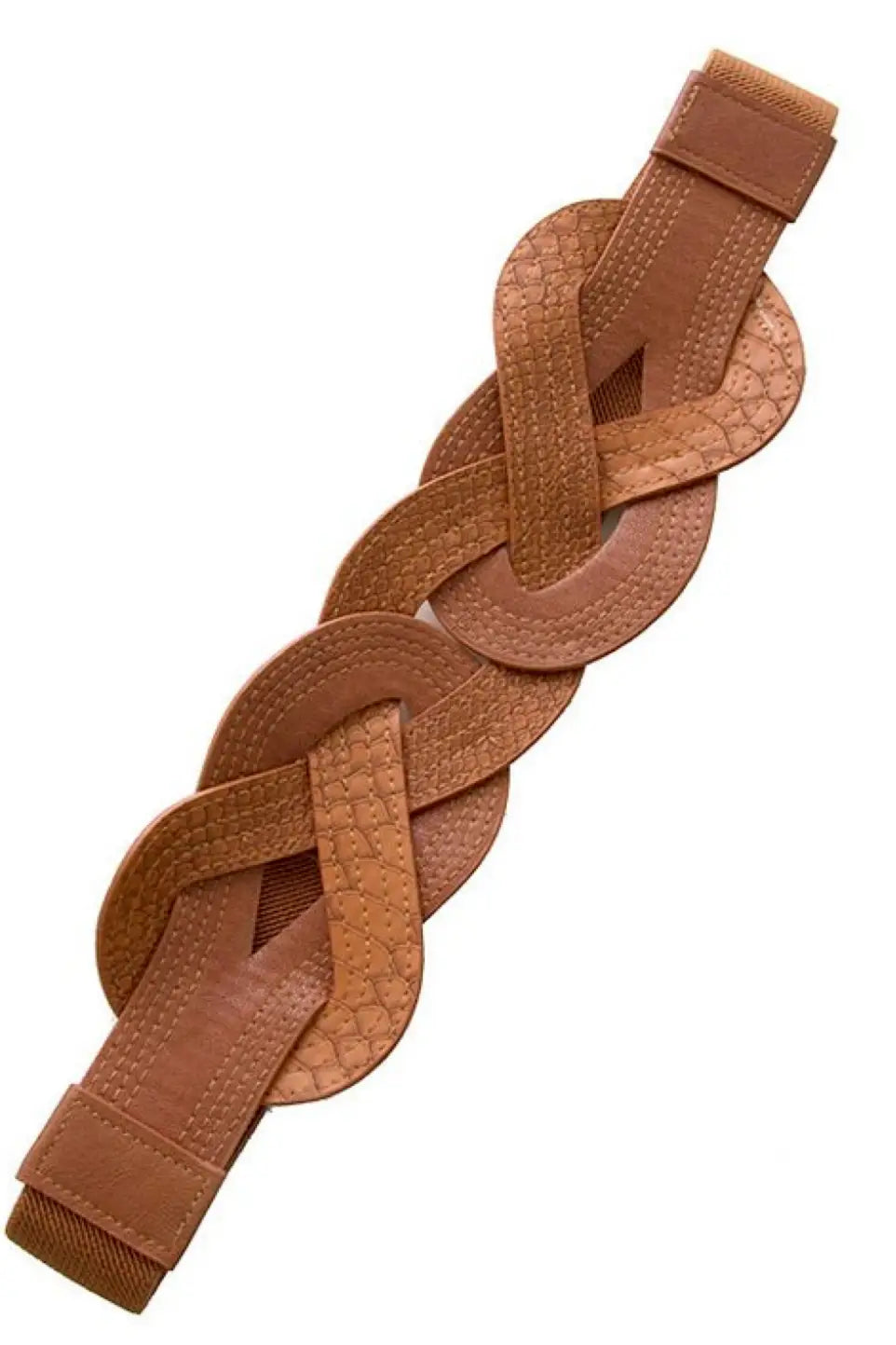STYLISH COGNAC RIDDLE BELT - Melissa Jean Boutique
